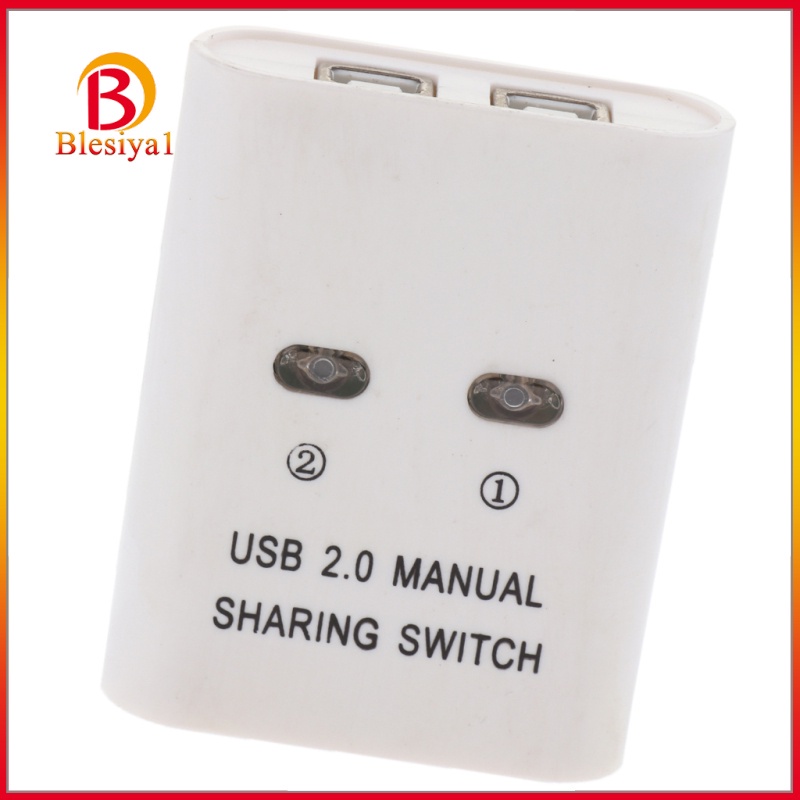 [BLESIYA1] USB Manual Sharing Switch, 2 Ports HUB KVM  Swtiches For PC Scanner Printer