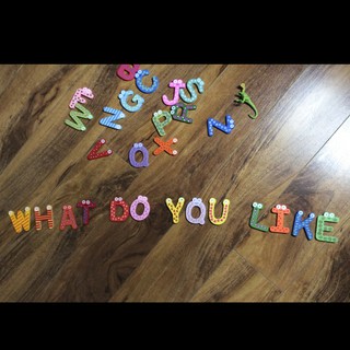 Bộ chữ gỗ nam châm, số gỗ nam châm gắn song cửa, tủ lạnh, bảng từ đẹp