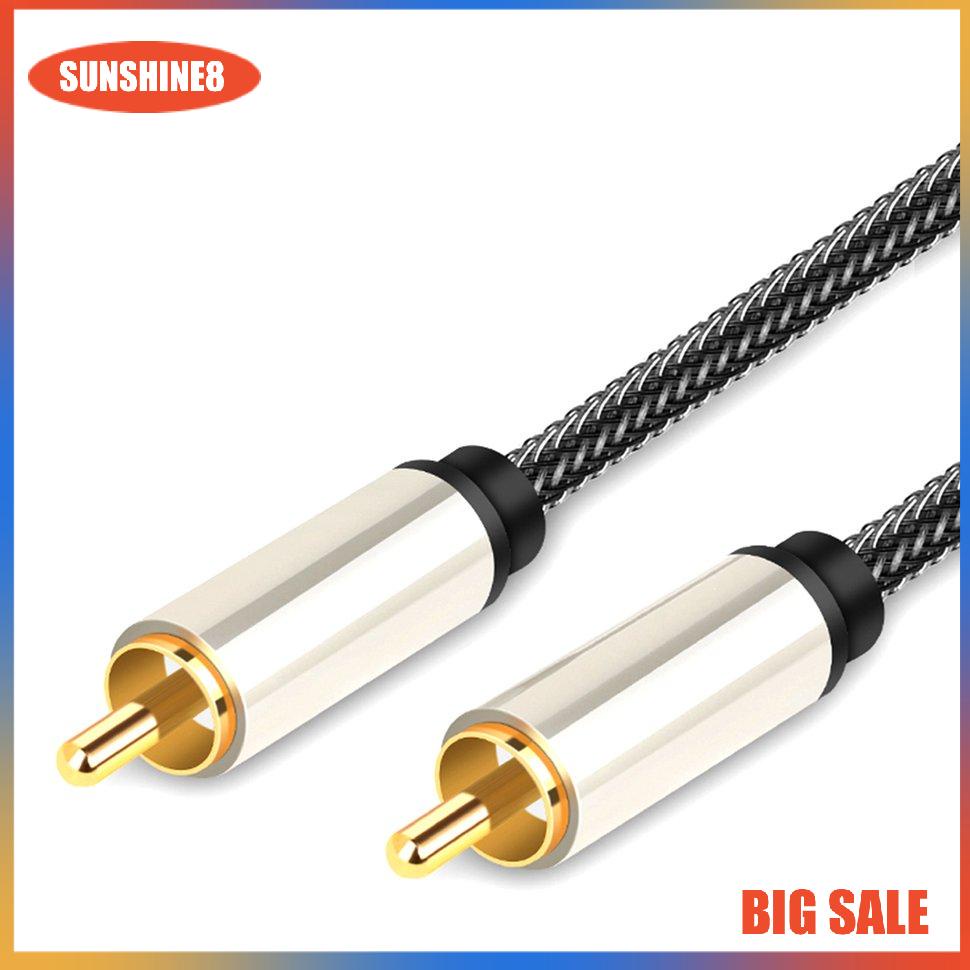 Dây cáp âm thanh kỹ thuật số RCA sang RCA mạ vàng chuyên dụng cho TV
