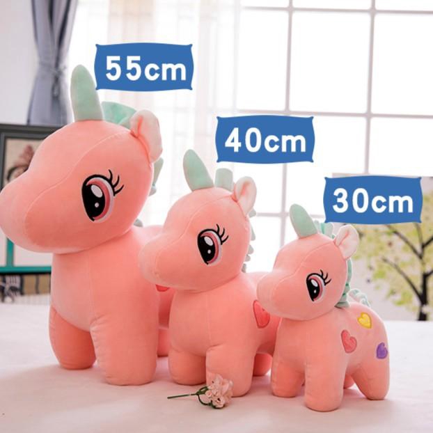 đồ chơi nhồi bông Hình Kỳ Lân Đáng Yêu Kích Thước 30cm / 40cm / 50cm