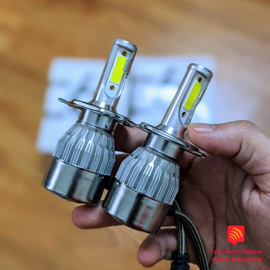 Đèn pha led C6 H4 H7 H1 9005 9006 HB3 HB4 H8 H8 H11 cao cấp loại 1 Siêu Sáng