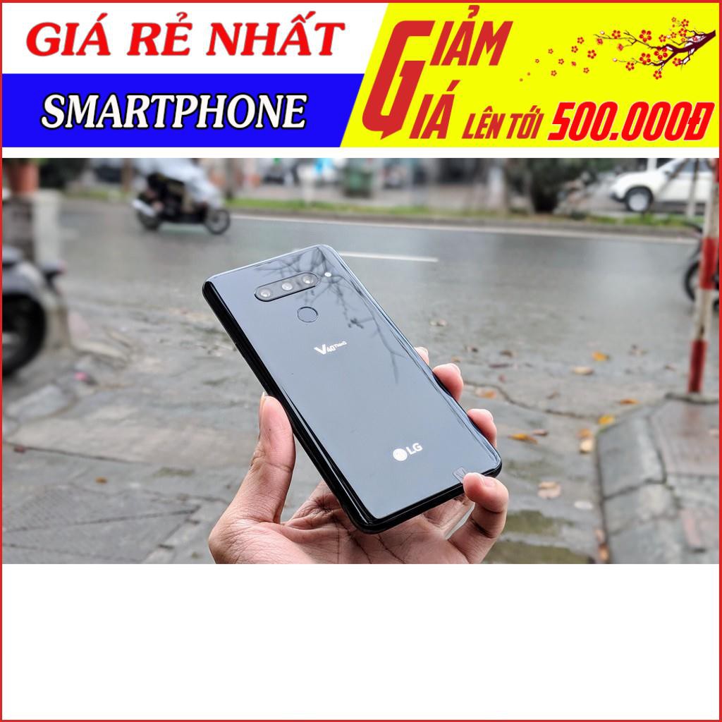 Điện thoại LG V40 ThinQ 1 SIM/ 2 SIM - Snapdragon 845 Ram 6G/ 128G, Âm Thanh Hifi, Triple Camera - NHập Khẩu Hàn/ HK