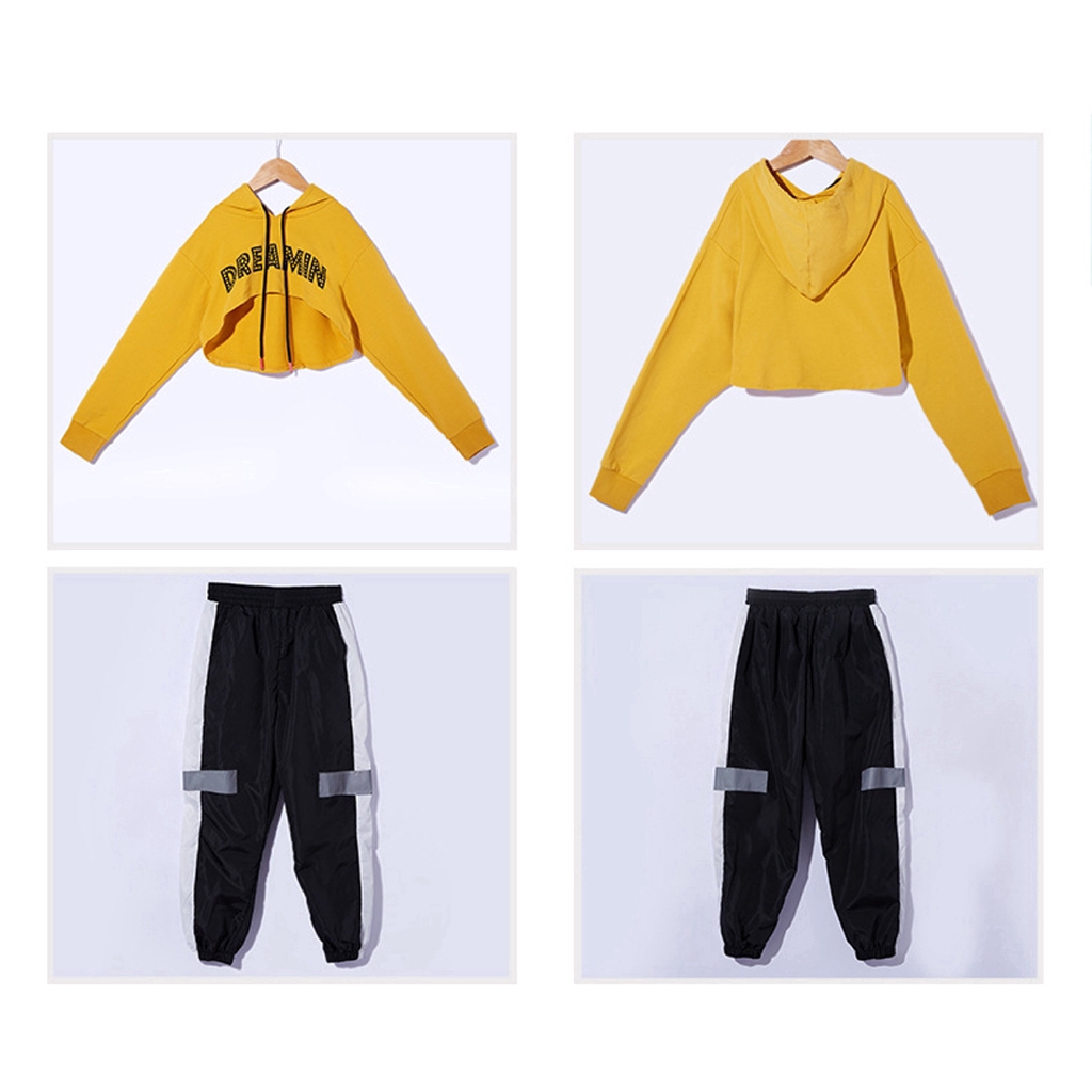 Set đồ bộ dài tay phong cách năng động đáng yêu cho bé gái