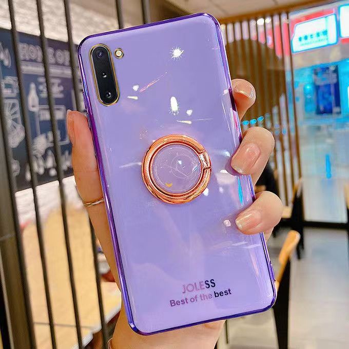 Ốp Điện Thoại Mềm Có Giá Đỡ Dạng Vòng Tròn Bảo Vệ Camera Cho Samsung Galaxy A10 A10S A20 A30 A20S A21 A21S A41 A50 A50S A30S A70