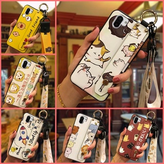 Ốp điện thoại bằng silicon mềm bền chống nước va đập có dây đeo cổ tay dành cho Sharp Aquos R2 / Shv42 / Sh-03K
