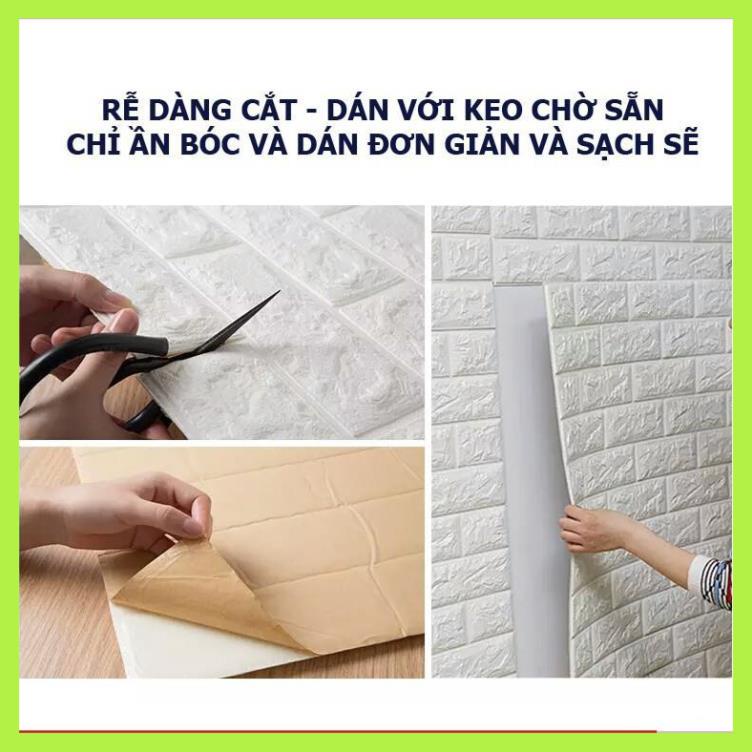 Xốp dán tường giả gạch 3D - Khổ lớn 70x77cm | WebRaoVat - webraovat.net.vn