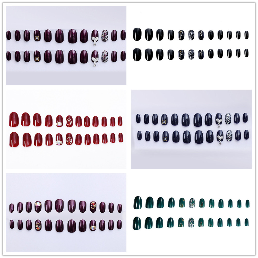 Set 24 móng tay giả SKJK trang trí dễ thương