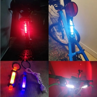 Đèn LED chiếu hậu Kevanly sạc USB cho xe đạp