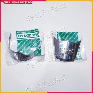 Bộ ốp mỏ dè INOX xe VISION 2021 - 2022. ( Gía 1 Cặp Trước, Sau ) (hình thật)