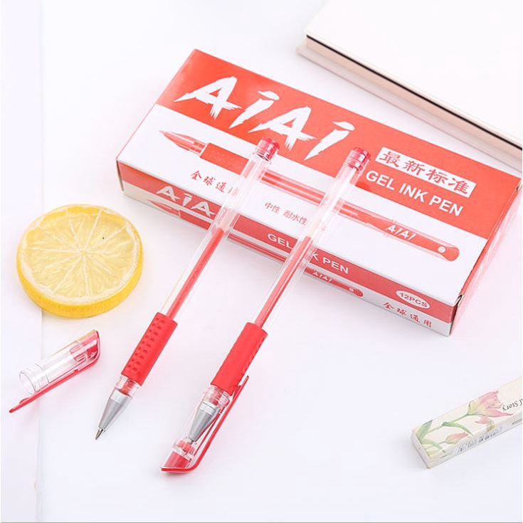 Bút Gel Nước Mực 3 Màu AIA Nhiều Màu H34
