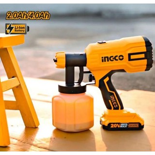 Máy súng phun xịt sơn dùng pin 20V INGCO CSGLI2001 - Thiết bị phun sơn điện tử