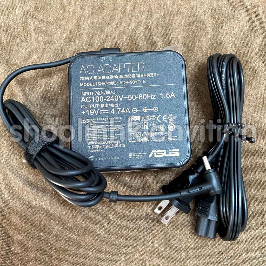 SẠC LAPTOP ASUS 19V-4.74A   kích thước đầu ghim