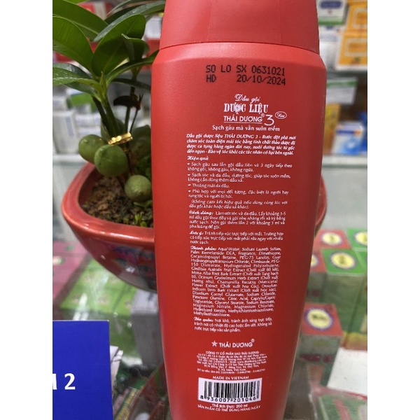 ✅ [Chính Hãng] Dầu gội dược liệu Thái Dương 3 và 7 giúp tóc mềm mượt và sạch gàu