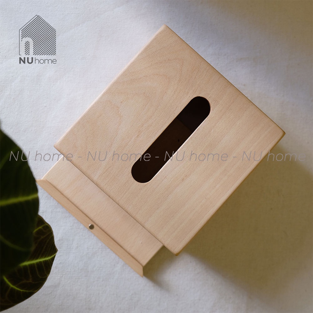 nuhome.vn | Hộp giấy Vuông - Bako, được thiết kế đơn giản bằng chất liệu gỗ cao cấp
