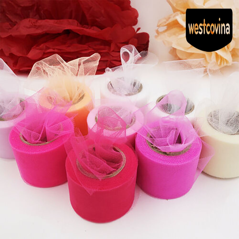 [Hot]☀ Cuộn Vải Tuyn Lấp Lánh 5cm 22m