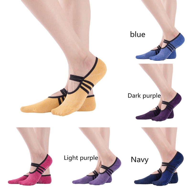 Vớ cotton tập Yoga chống trượt