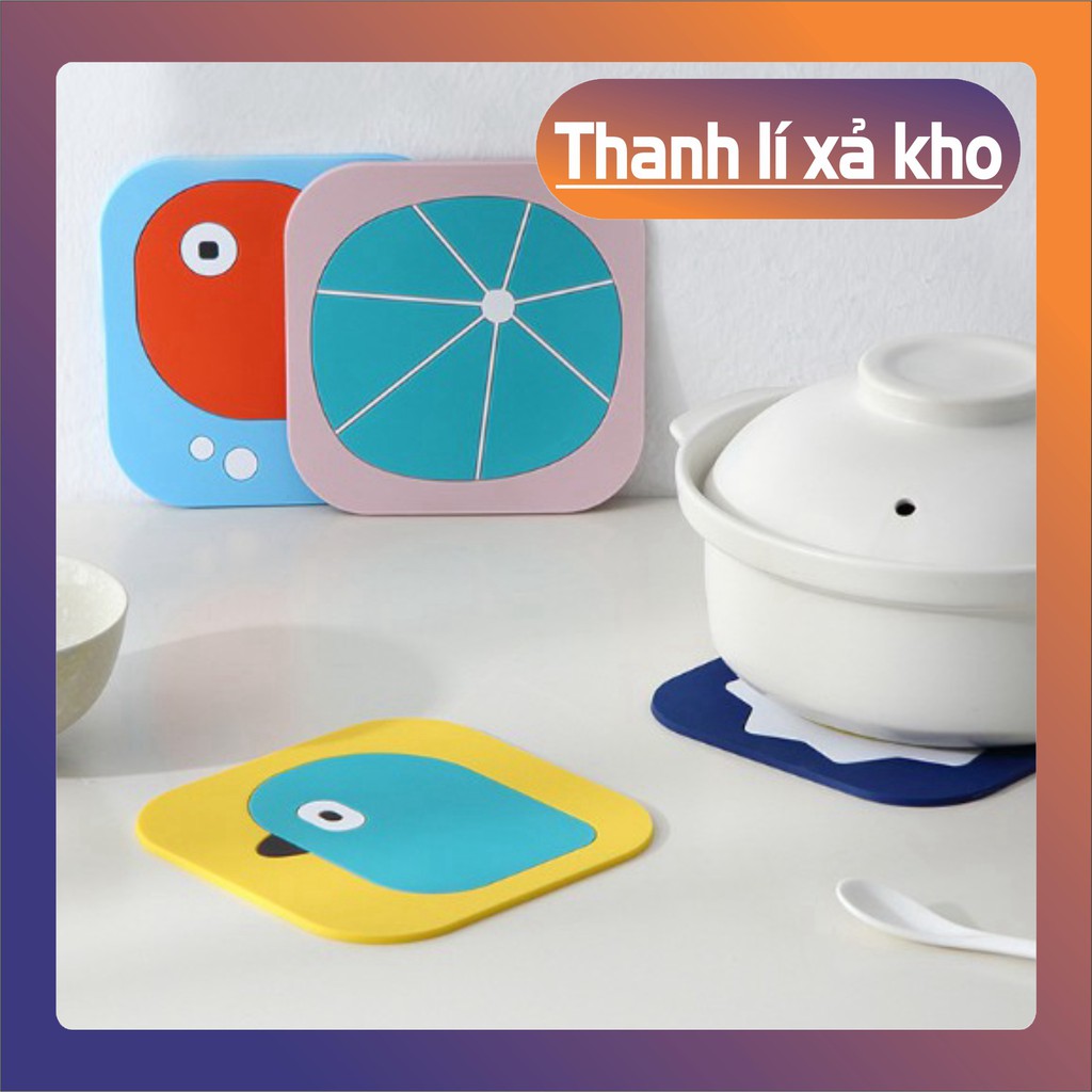 [FREESHIP_Xả kho] Đế lót ly nước thiết kế dày cách nhiệt chất lượng cao kiểu dáng dễ thương