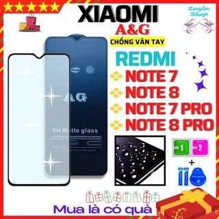 [AG Nhám Chống vân tay] Kính Cường Lực Xiaomi Redmi Note 7/ Note 7 Pro/ Note 8/ Note 8 Pro -Full màn hình
