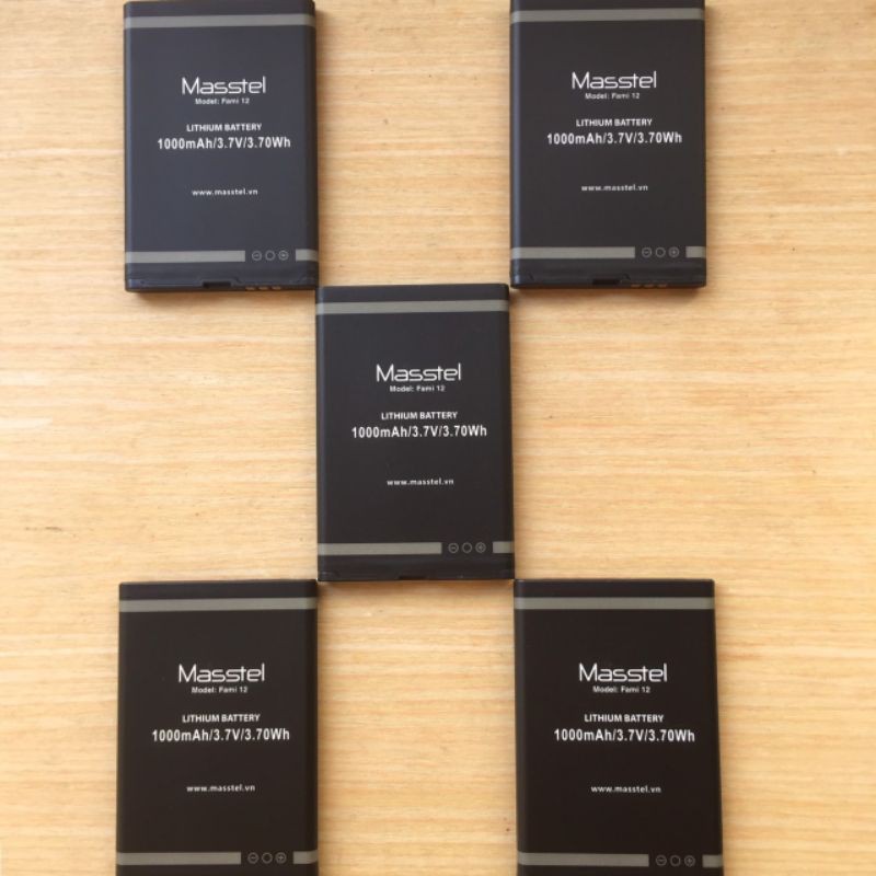Pin Masstel Fami 12 - Chính hãng- Dung lượng 1000 mAh - Bảo hành 6 tháng