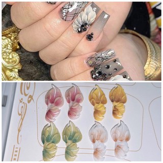 Hoa hột nail đính móng tay