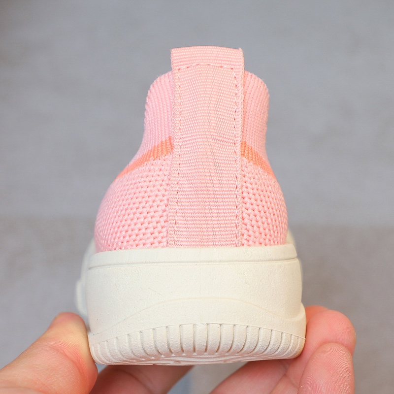 Cartoon Bear Girls ＆ Boys Breathable Casual Shoes Soft Sole Anti-slippery Slip-on Kids Sport Shoes 3-16 Years Old Kids Shoes