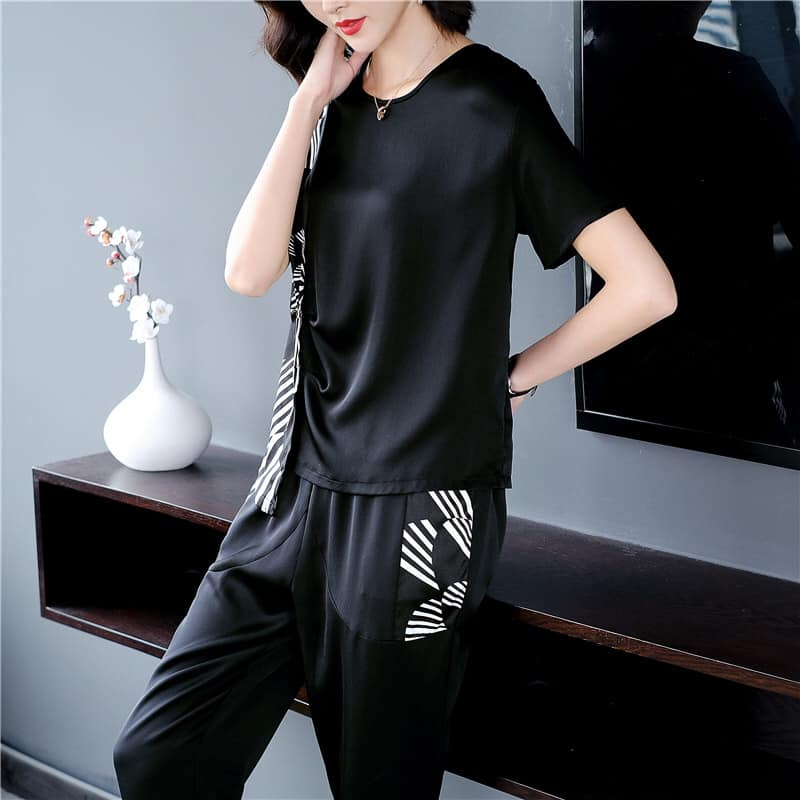 BM9631 - Set áo và quần nữ cho người mập