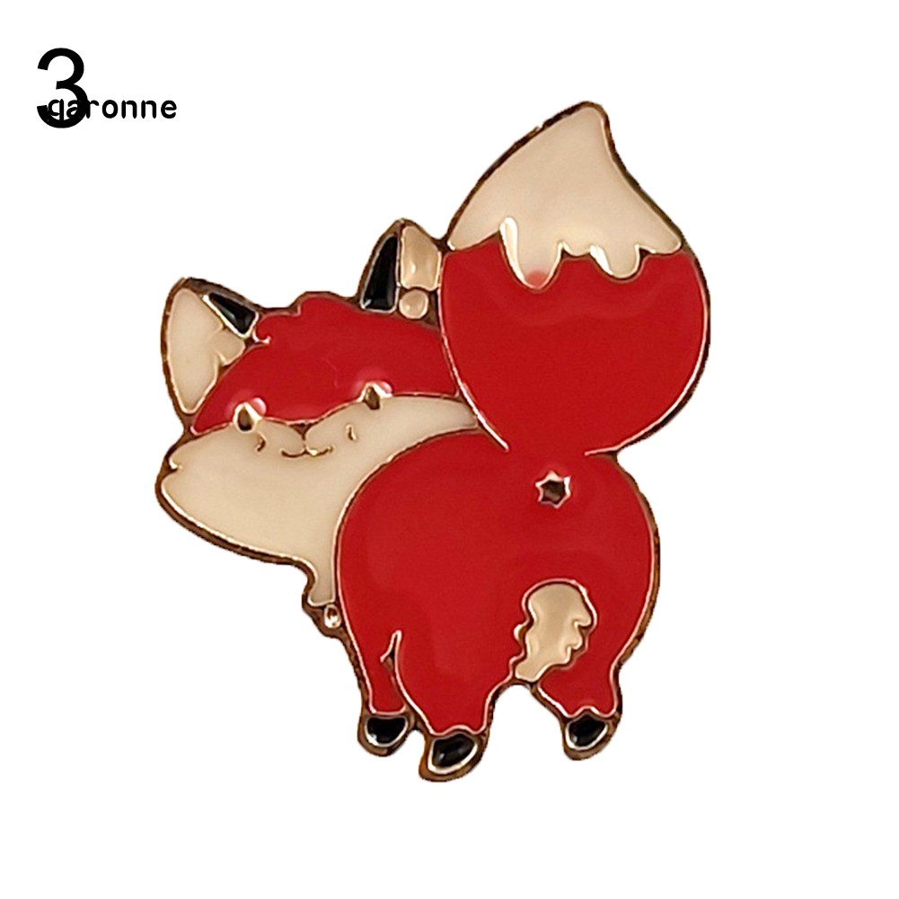 GA_Cute Cartoon Animal Ass Enamel Brooch Pin Backpack Hats Metal Badge Jewelry