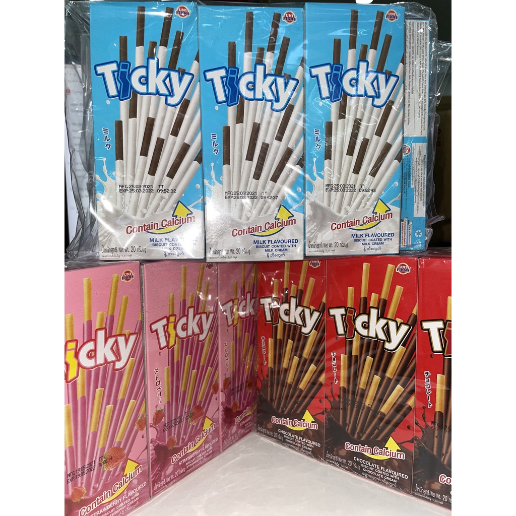 Bánh que Ticky các vị hộp 20gr