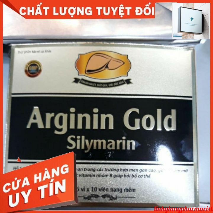 (toa bác sĩ) viên uống Bổ gan ARGININ GOLD SILYMARIN lợi mật - tăng cường chức năng gan - giải độc cơ thể