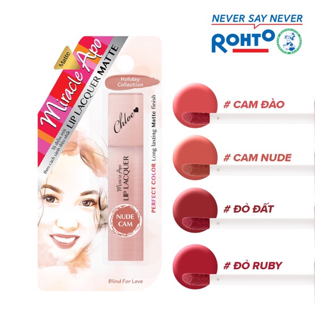 Son lipice color miracle apo holiday collagen vỏ Hồng đất