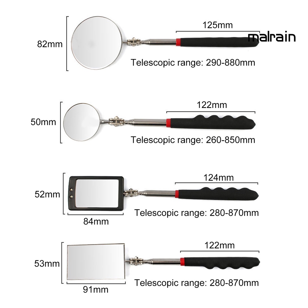 Mar Gương Kiểm Tra Xe Hơi Phổ Biến Đầu Linh Hoạt Khác Nhau Sửa Chữa Công Nghiệp