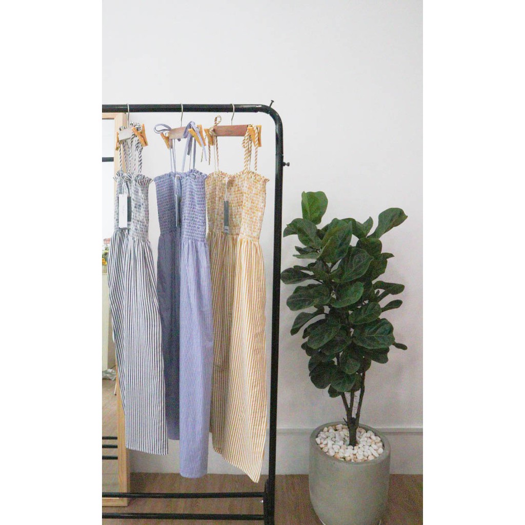 Đầm smocking 2 trong 1: đầm nơ vai hoặc đầm ống DOKESI  - Kate Dress