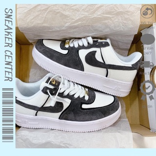  SIÊU HÓT  Giày Sneaker Nike Af1 xám lông chuột nam nữ cao cấp full box + bill
