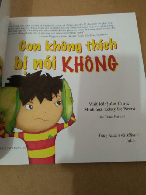 Sách - Song Ngữ - Con Không Thích Bị Nói Không | BigBuy360 - bigbuy360.vn