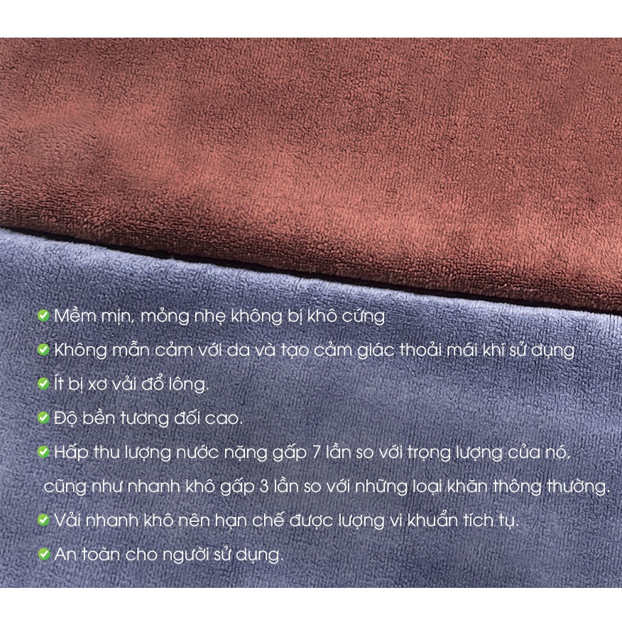 Khăn Tắm Thời Trang Microfiber 80x130 Y2010 M7 21253 |YaMe|