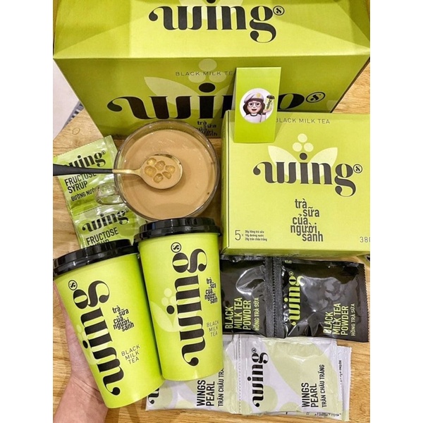 [Mã GROXUAN1 giảm 8% đơn 150K] Trà sữa hòa tan wings hồng trà, trà nhài sữa (hộp 5 set pha được 5 cốc) | BigBuy360 - bigbuy360.vn