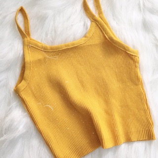 Áo dây croptop thun gân QC