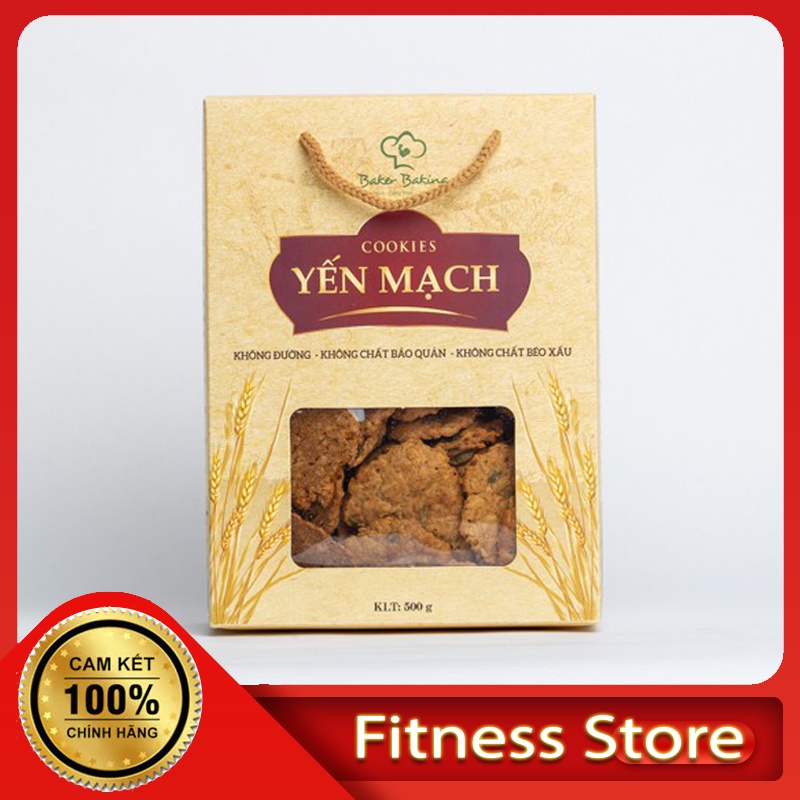 Bánh Cookies Yến Mạch Chocolate Chips BakerBaking - Healthy Eat Clean Ăn Kiêng Ăn Vặt Keto Giảm Cân Giảm Mỡ Hiệu Quả Tốt