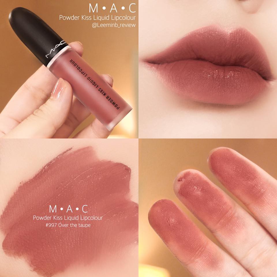 Chính Hãng Son Mac Kem POWDER KISS LIQUID LIPCOLOUR. Độ chuẩn màu cao, không phụ thuộc nhiều vào nền môi