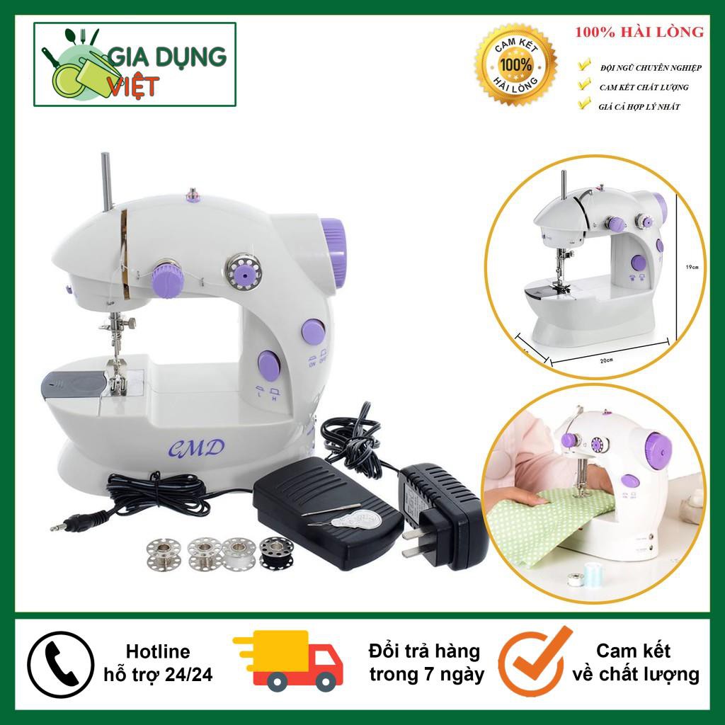 Máy Khâu Mini, Máy Khâu Mini Gia Đình CMD, 2 Chế Độ May Nhanh Chậm Cao Cấp, Tặng Kèm 4 Suốt Chỉ, Gia Dụng Thông Minh