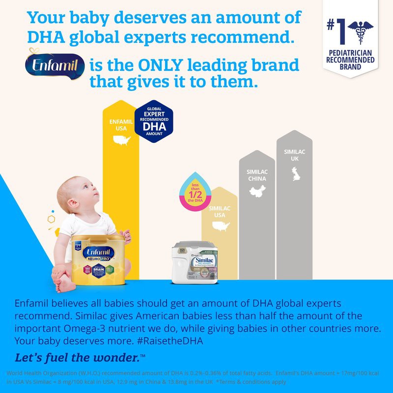 Sữa Enfamil Neuro Pro Infant Formula Mỹ – 587g (Từ 0 – 12 tháng) cam kết hàng chính hãng Date 01.09.2021