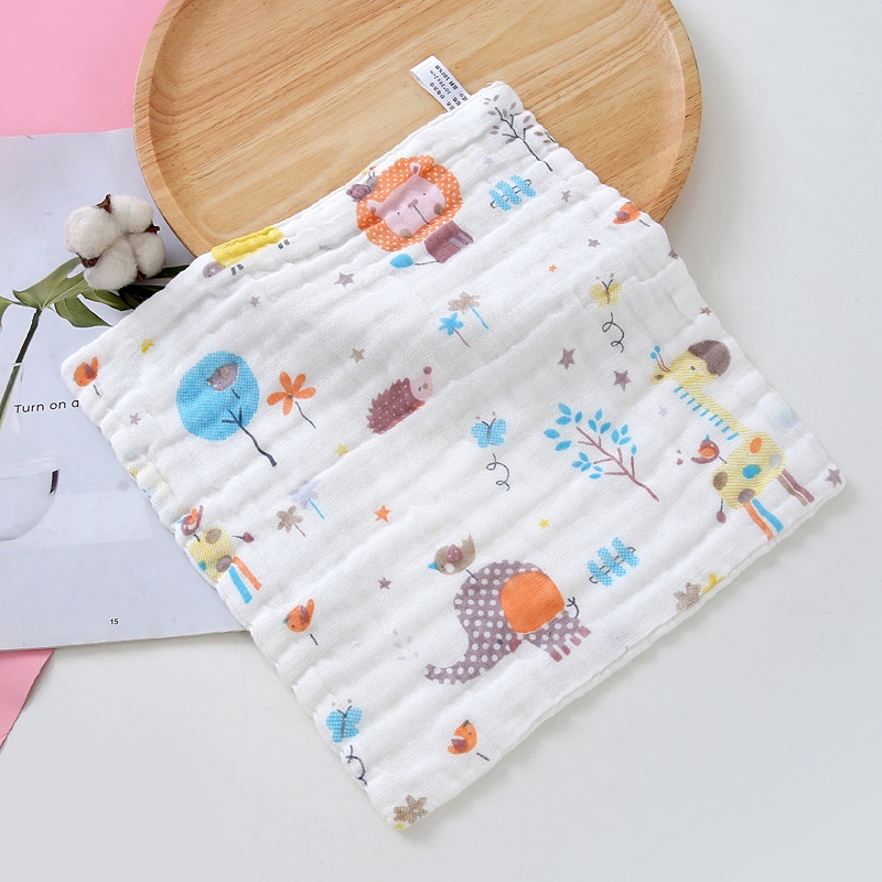 Khăn Mặt Cho Bé Khăn Xô Nhăn 6 Lớp 100% Cotton Siêu Mềm, Hàng Xuất Khẩu BÔNG BI KIDS STORE