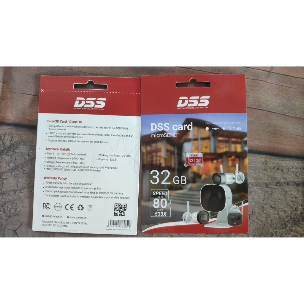 Thẻ Nhớ MicroSD DSS 32Gb Class 10 (Thẻ Chuyên Dụng Cho Camera, Điện Thoại,...) | BigBuy360 - bigbuy360.vn