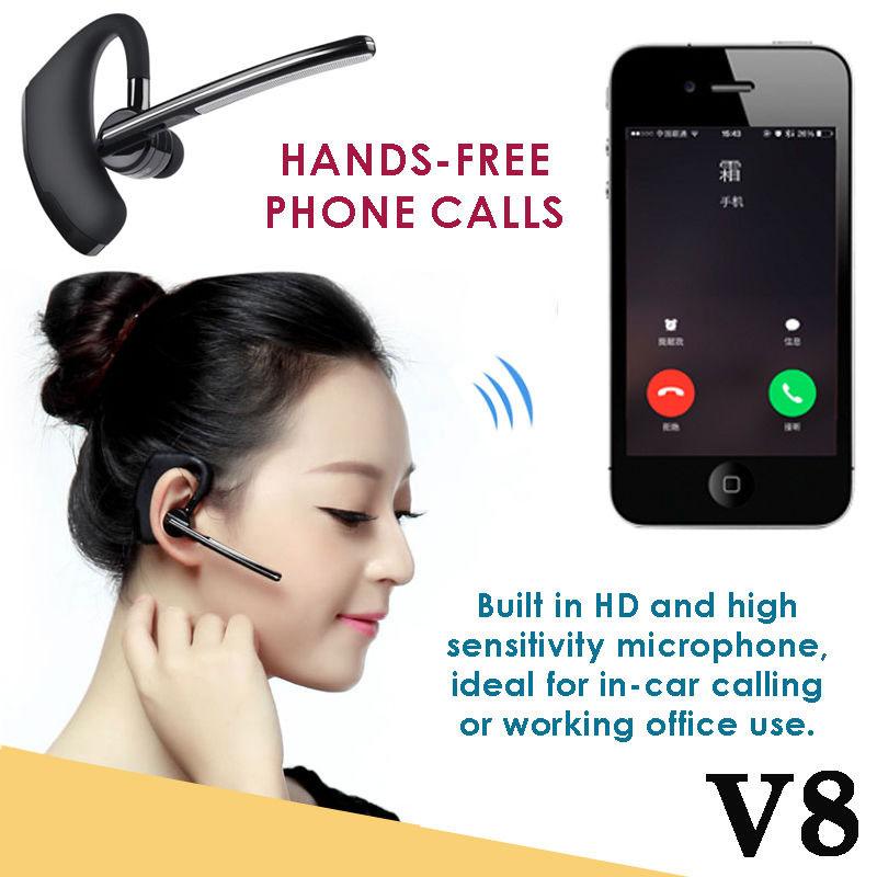 V8 Tai nghe không dây Bluetooth Tai nghe âm thanh nổi Tai nghe thể thao Tai nghe rảnh tay Đa năng