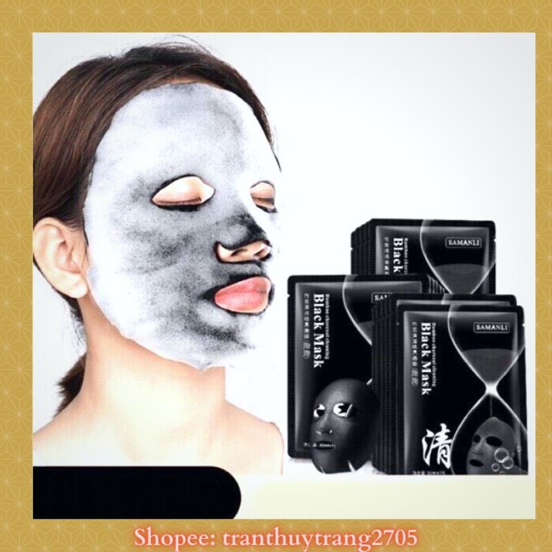 Một Miếng Mặt Nạ Sủi Bọt Thải Độc Detox Da Samanli Black Mask