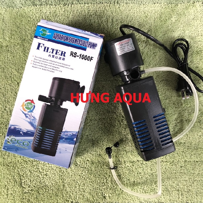 Máy lọc chìm bể cá - máy lọc ống WP 1000F/ RS 1000F dành cho hồ thủy sinh, hồ cá nhỏ (chính hãng)