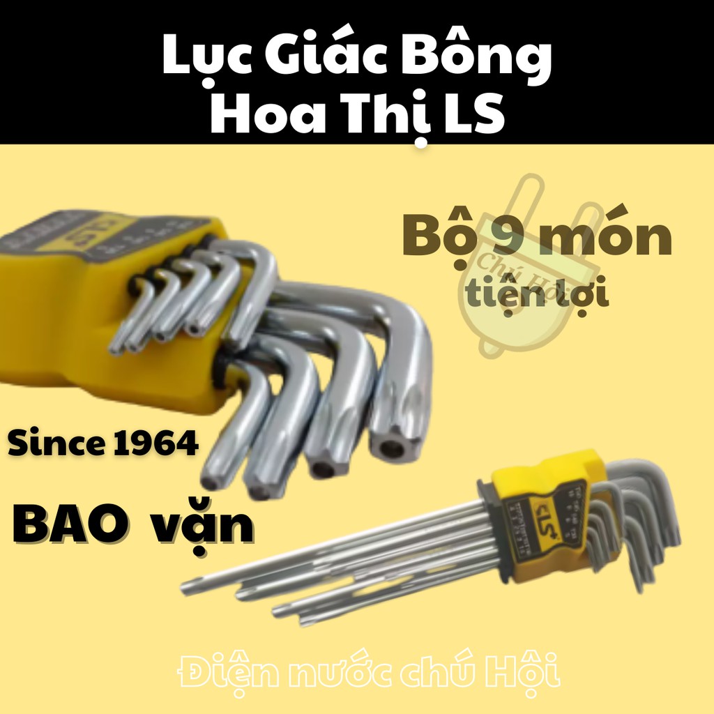 Bộ Lục Giác Bông Mai , Hoa Thị , Sao 9 cây trọn hàng cao cấp Giá Rẻ Siêu Bền Dụng cụ đa năng Điện Nước Chú Hội