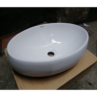 Chậu lavabo đặt bàn hình bầu dục