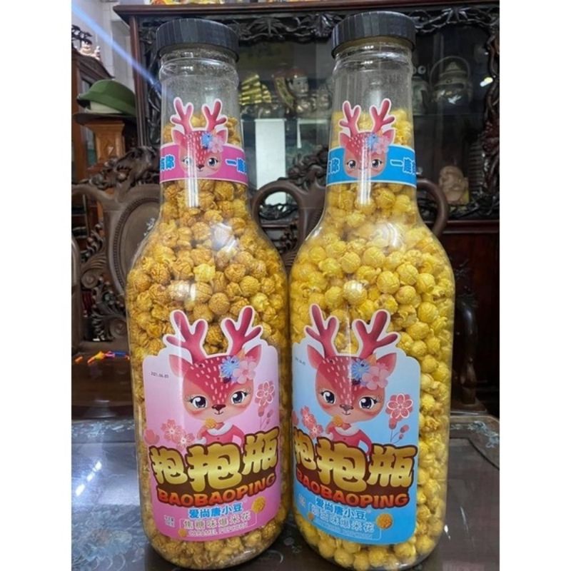 bỏng ngô chai siêu to khổng lồ 1kg