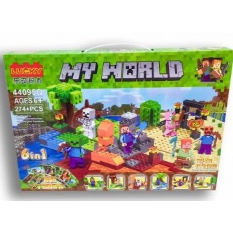 Lego Xếp Hình My World 6in1 NO44095Q Gồm 274 Chi Tiết